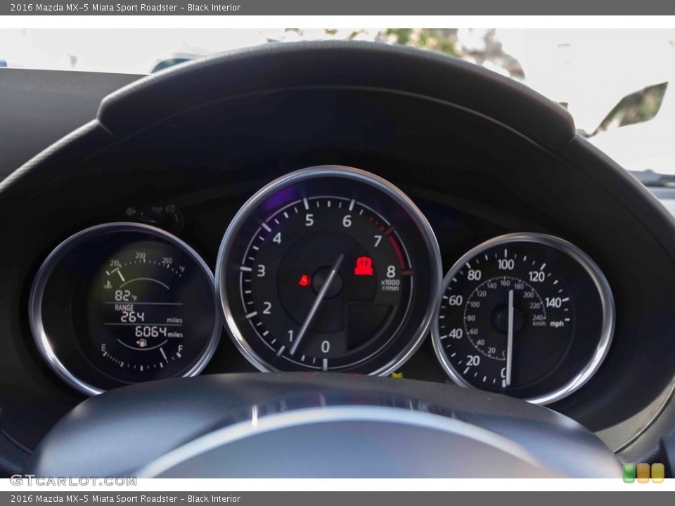 Black Interior Gauges for the 2016 Mazda MX-5 Miata Sport Roadster #122371465