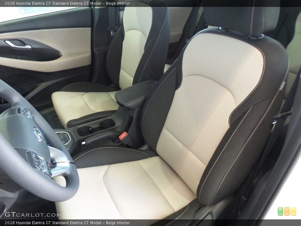 Beige 2018 Hyundai Elantra GT Interiors