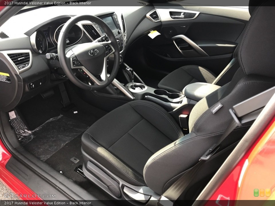 Black Interior Photo for the 2017 Hyundai Veloster Value Edition #122372011