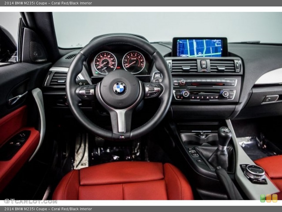 Coral Red/Black Interior Dashboard for the 2014 BMW M235i Coupe #122372590
