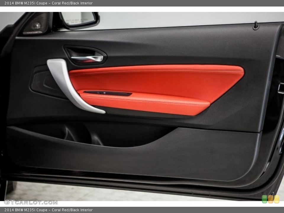 Coral Red/Black Interior Door Panel for the 2014 BMW M235i Coupe #122372959