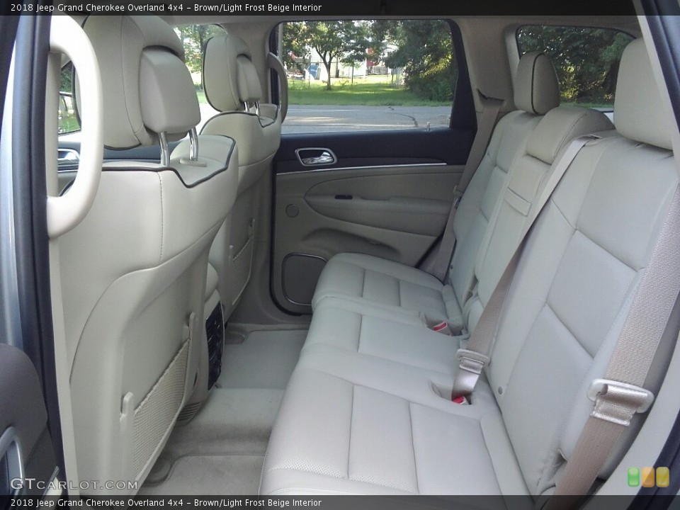 Brown/Light Frost Beige Interior Rear Seat for the 2018 Jeep Grand Cherokee Overland 4x4 #122382949