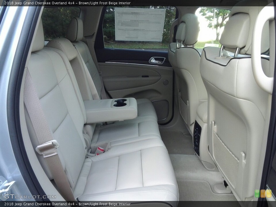 Brown/Light Frost Beige Interior Rear Seat for the 2018 Jeep Grand Cherokee Overland 4x4 #122382994
