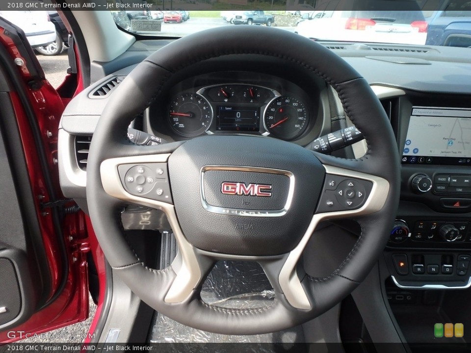 ­Jet Black Interior Steering Wheel for the 2018 GMC Terrain Denali AWD #122387749