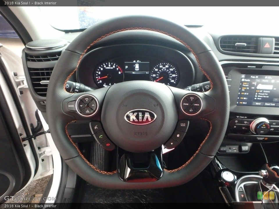 Black Interior Steering Wheel for the 2018 Kia Soul ! #122399949