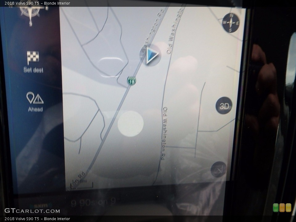 Blonde Interior Navigation for the 2018 Volvo S90 T5 #122402808