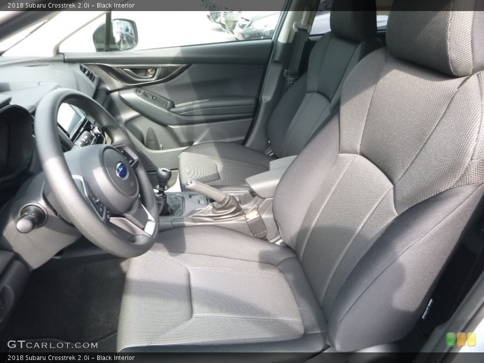 Black Interior Front Seat for the 2018 Subaru Crosstrek 2.0i #122404056