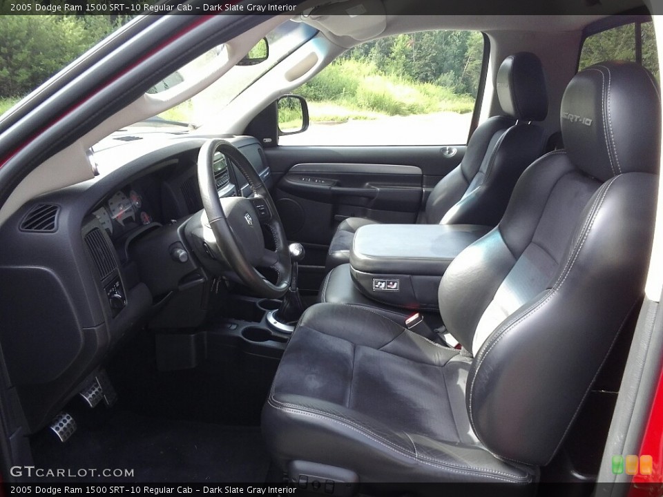 Dark Slate Gray Interior Front Seat for the 2005 Dodge Ram 1500 SRT-10 Regular Cab #122405427