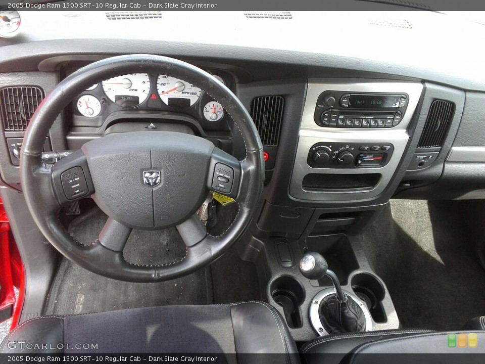 Dark Slate Gray Interior Dashboard for the 2005 Dodge Ram 1500 SRT-10 Regular Cab #122405679