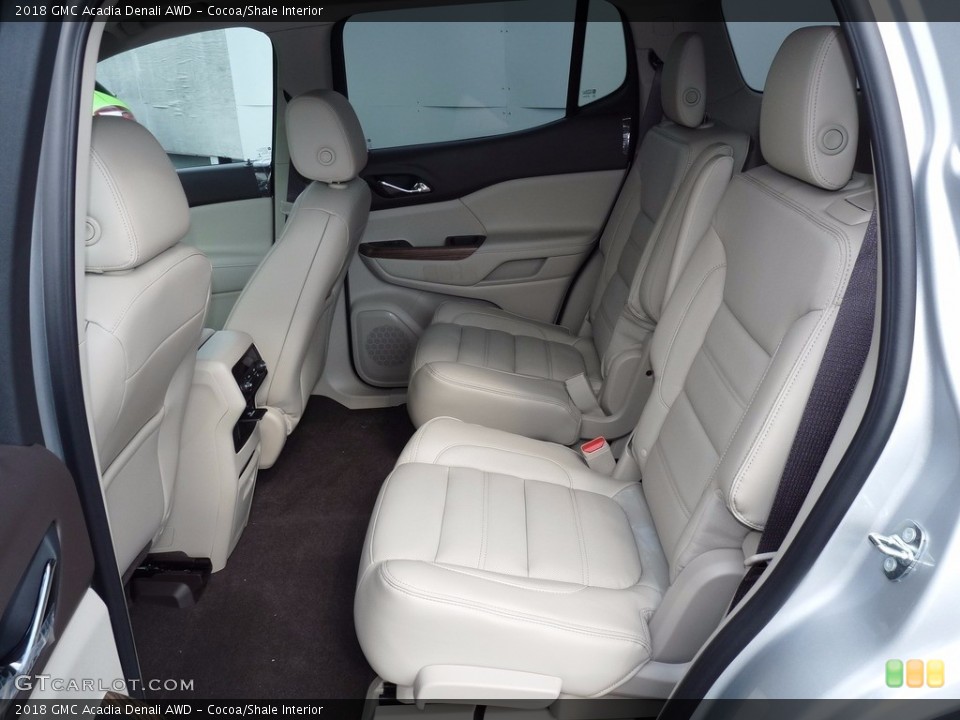 Cocoa/Shale Interior Rear Seat for the 2018 GMC Acadia Denali AWD #122405922