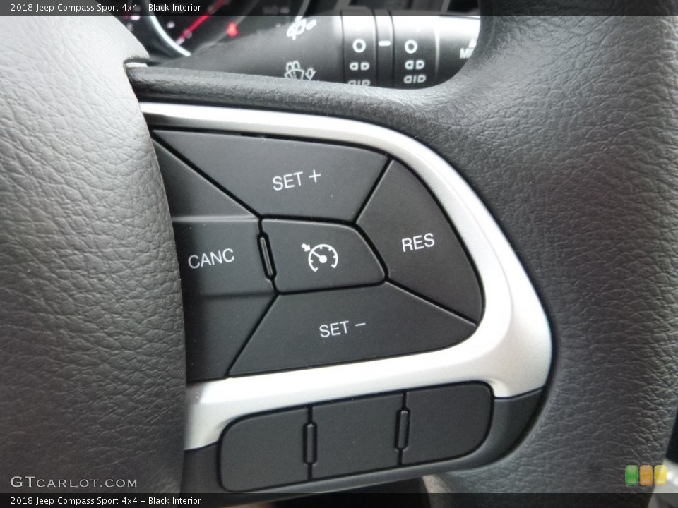Black Interior Controls for the 2018 Jeep Compass Sport 4x4 #122411499