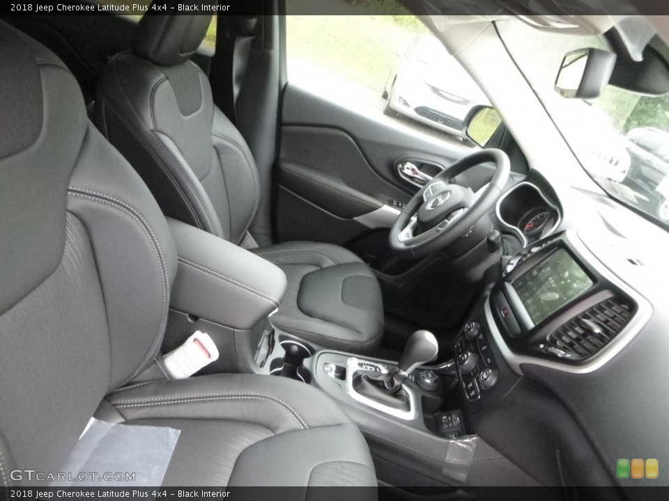 Black Interior Front Seat for the 2018 Jeep Cherokee Latitude Plus 4x4 #122413440
