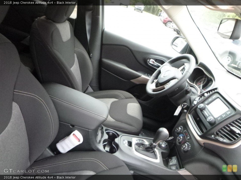 Black Interior Front Seat for the 2018 Jeep Cherokee Altitude 4x4 #122415879