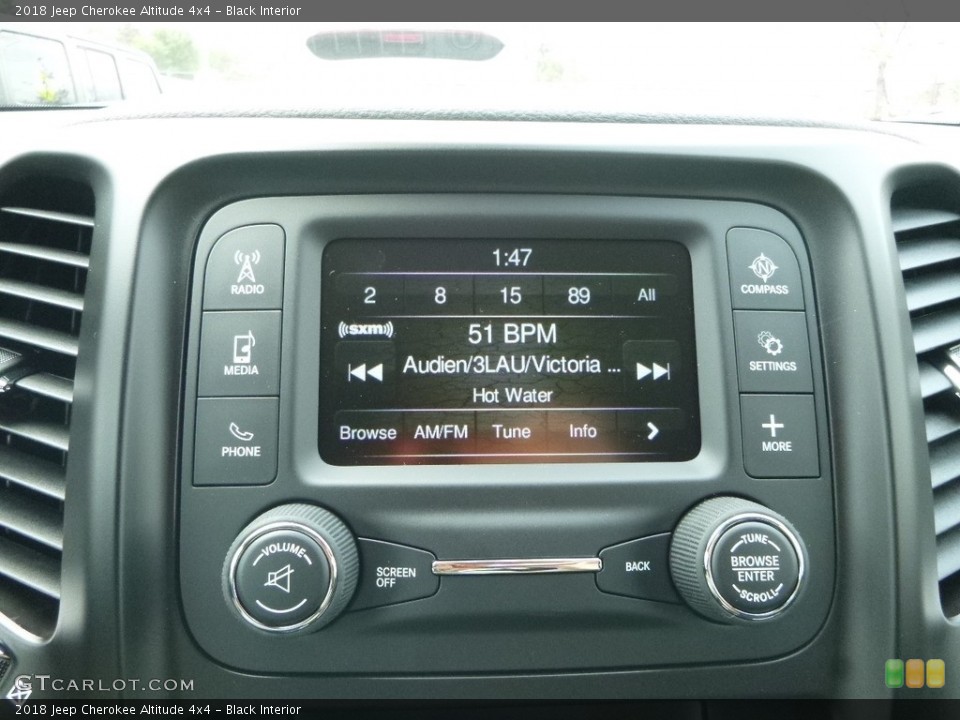 Black Interior Controls for the 2018 Jeep Cherokee Altitude 4x4 #122416053