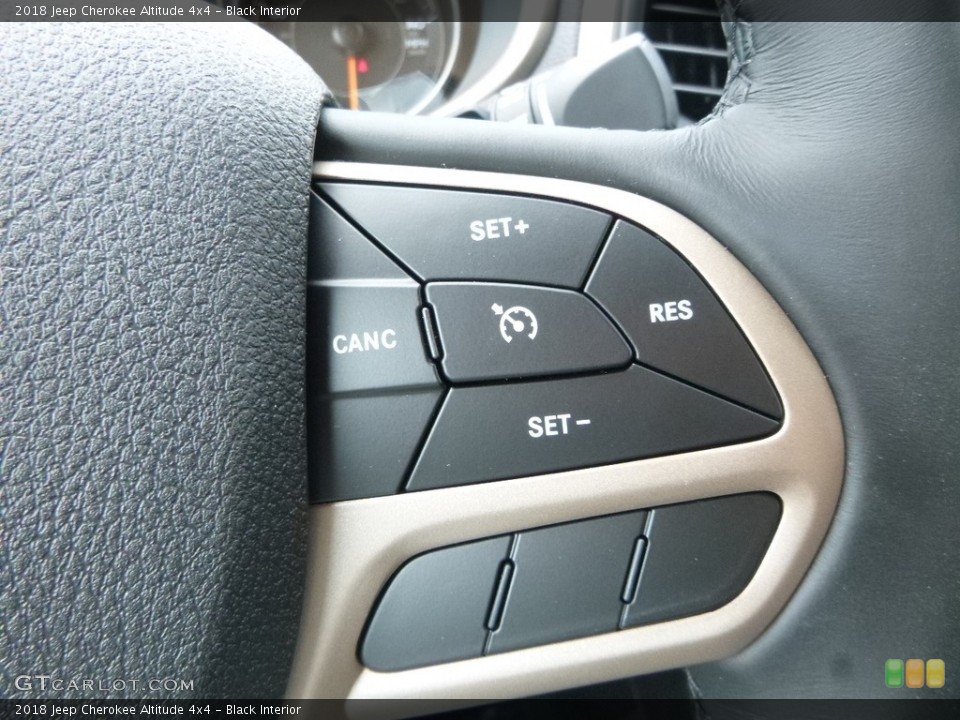 Black Interior Controls for the 2018 Jeep Cherokee Altitude 4x4 #122416110
