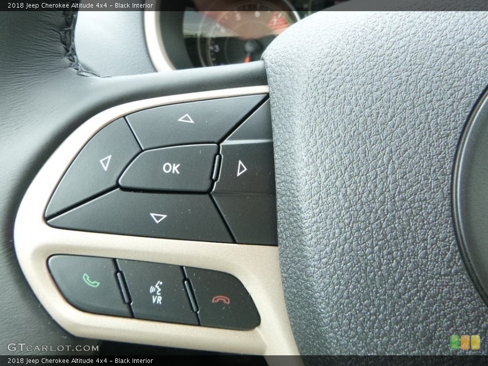 Black Interior Controls for the 2018 Jeep Cherokee Altitude 4x4 #122416137