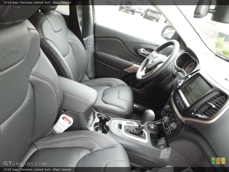 Black Interior Front Seat for the 2018 Jeep Cherokee Limited 4x4 #122416399