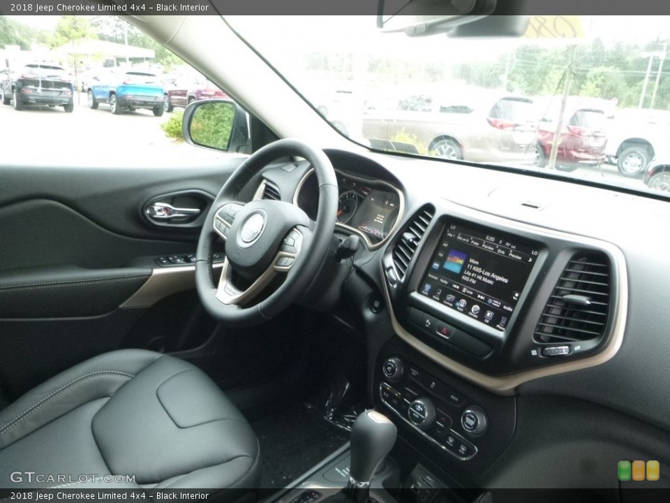 Black Interior Dashboard for the 2018 Jeep Cherokee Limited 4x4 #122416422
