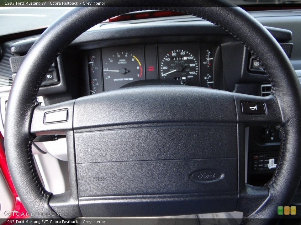 Grey Interior Steering Wheel for the 1993 Ford Mustang SVT Cobra Fastback #122418900