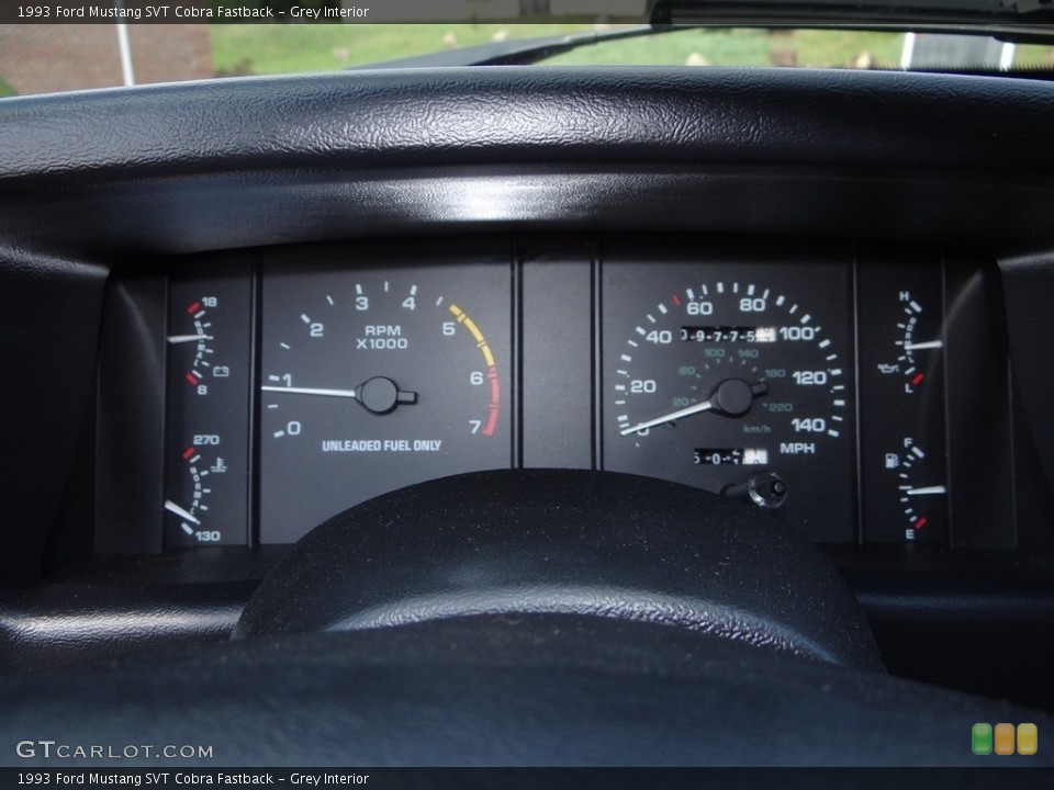 Grey Interior Gauges for the 1993 Ford Mustang SVT Cobra Fastback #122418924