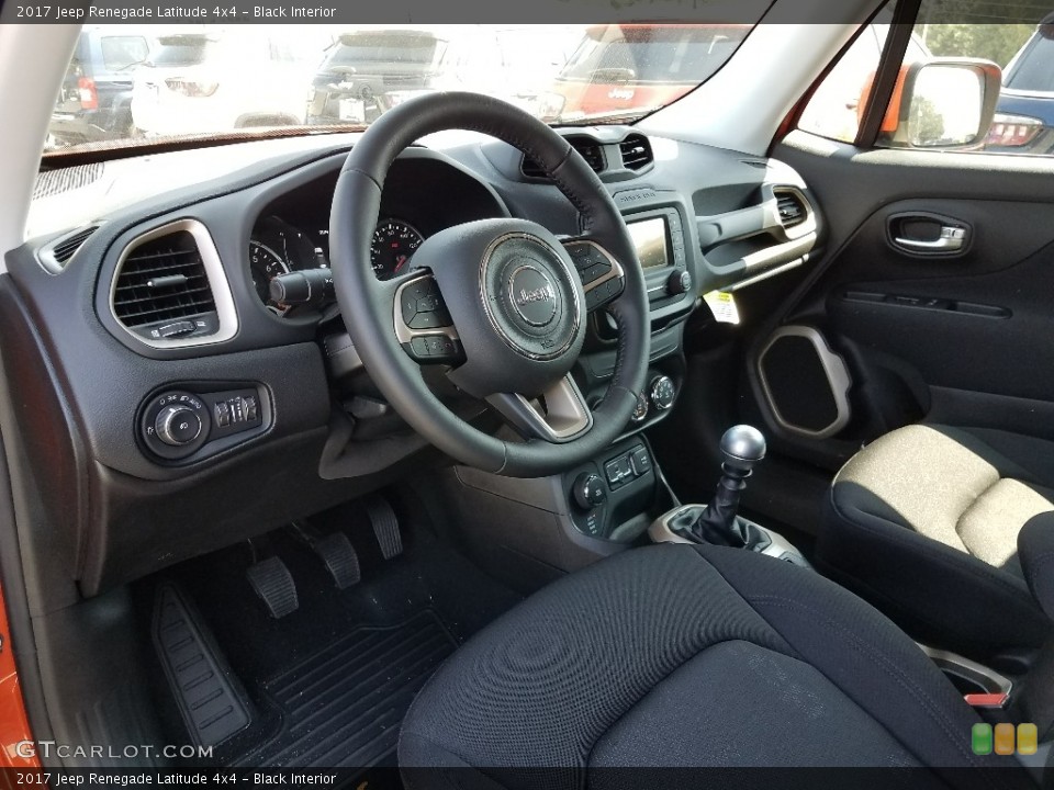 Black Interior Photo for the 2017 Jeep Renegade Latitude 4x4 #122419680