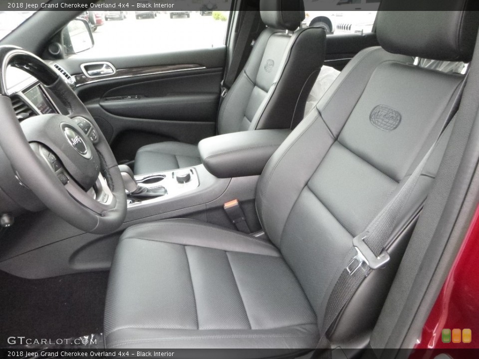 Black Interior Front Seat for the 2018 Jeep Grand Cherokee Overland 4x4 #122420771