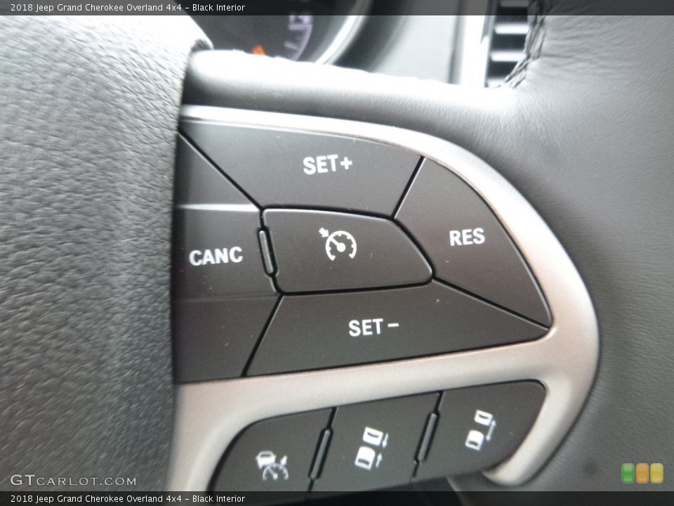 Black Interior Controls for the 2018 Jeep Grand Cherokee Overland 4x4 #122420877