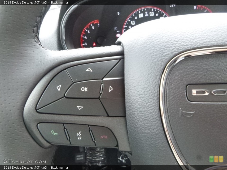 Black Interior Controls for the 2018 Dodge Durango SXT AWD #122421813