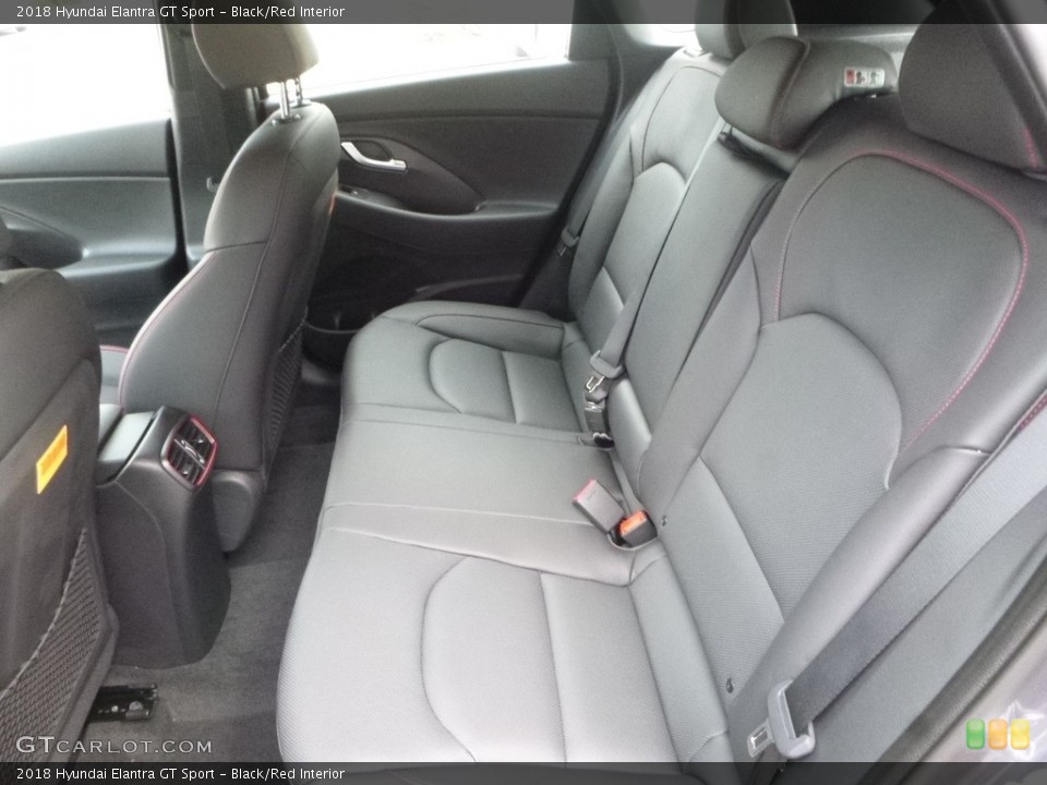 Black/Red 2018 Hyundai Elantra GT Interiors