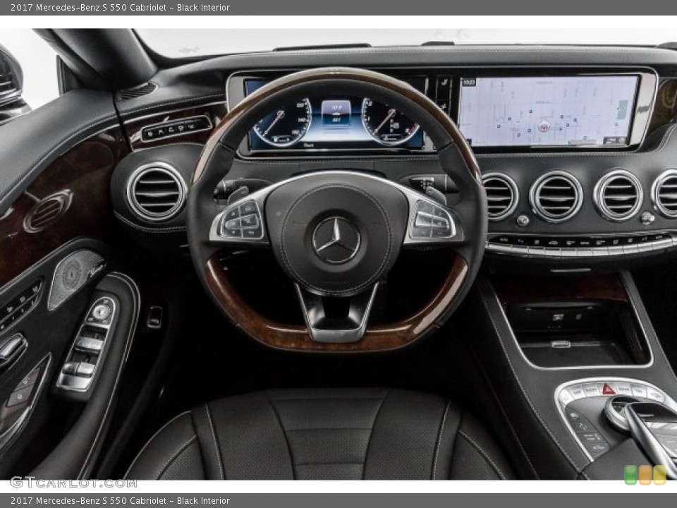 Black Interior Dashboard for the 2017 Mercedes-Benz S 550 Cabriolet #122427935