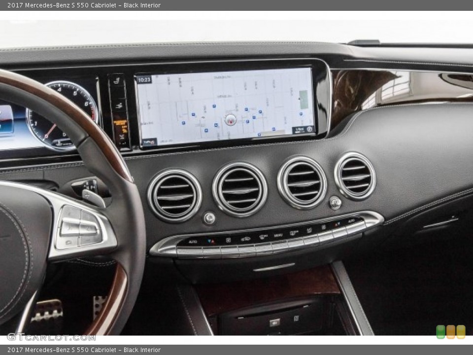 Black Interior Navigation for the 2017 Mercedes-Benz S 550 Cabriolet #122427950