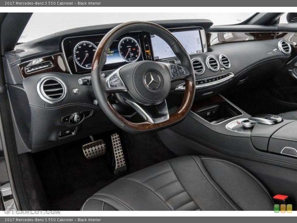 Black Interior Dashboard for the 2017 Mercedes-Benz S 550 Cabriolet #122428208