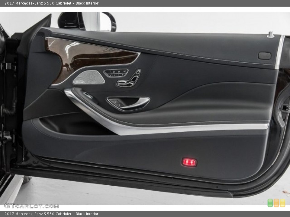Black Interior Door Panel for the 2017 Mercedes-Benz S 550 Cabriolet #122428304