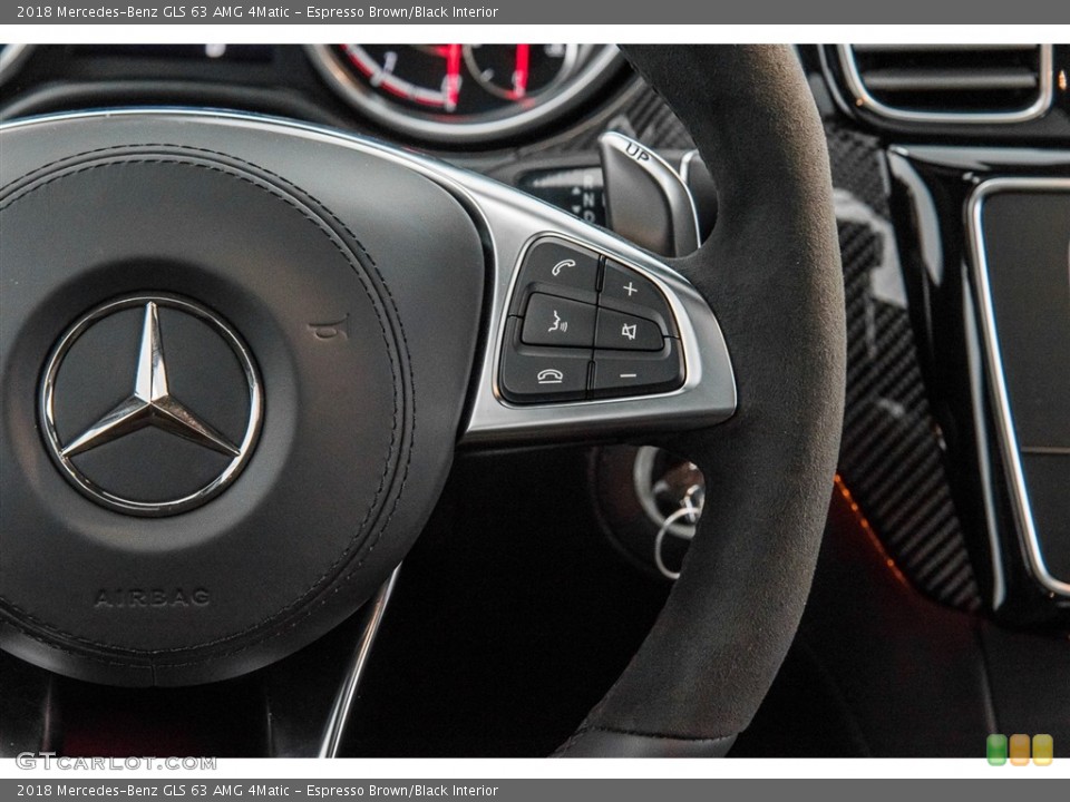 Espresso Brown/Black Interior Controls for the 2018 Mercedes-Benz GLS 63 AMG 4Matic #122430452