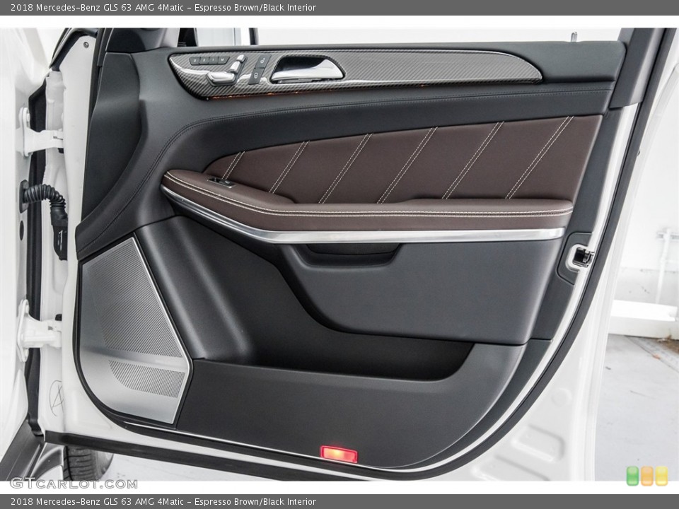 Espresso Brown/Black Interior Door Panel for the 2018 Mercedes-Benz GLS 63 AMG 4Matic #122430743