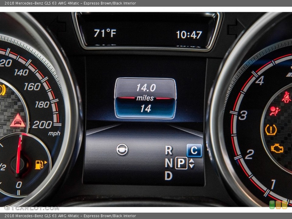 Espresso Brown/Black Interior Gauges for the 2018 Mercedes-Benz GLS 63 AMG 4Matic #122430902