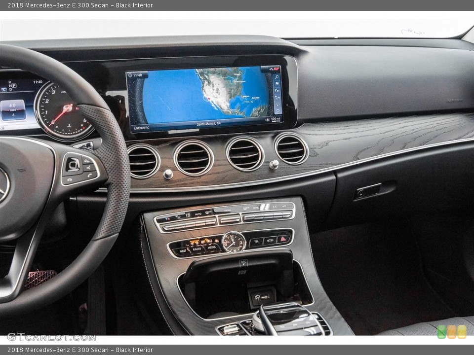Black Interior Dashboard for the 2018 Mercedes-Benz E 300 Sedan #122431030