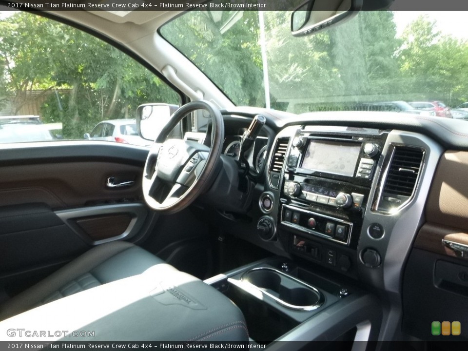 Platinum Reserve Black/Brown Interior Dashboard for the 2017 Nissan Titan Platinum Reserve Crew Cab 4x4 #122435162