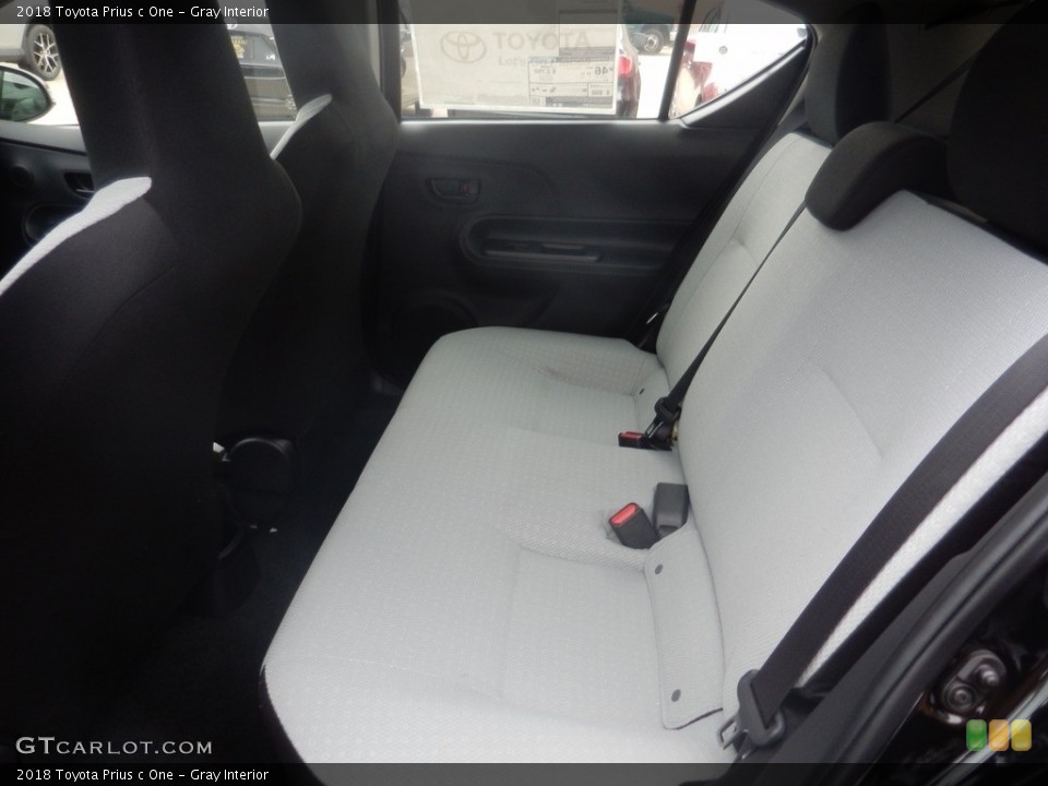 Gray Interior Rear Seat for the 2018 Toyota Prius c One #122435177