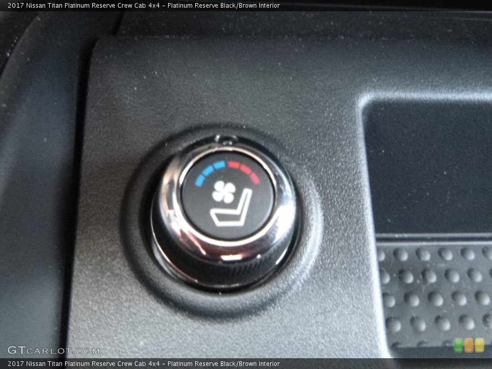Platinum Reserve Black/Brown Interior Controls for the 2017 Nissan Titan Platinum Reserve Crew Cab 4x4 #122435627
