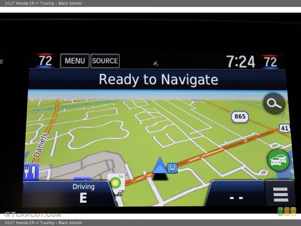 Black Interior Navigation for the 2017 Honda CR-V Touring #122441657