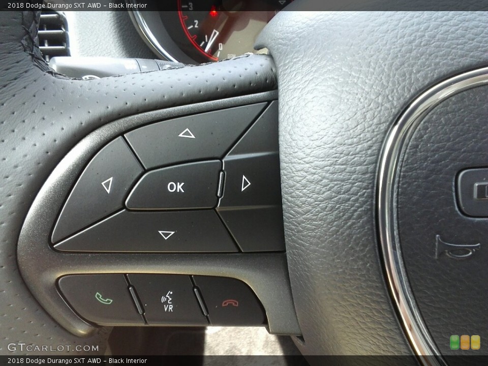 Black Interior Controls for the 2018 Dodge Durango SXT AWD #122448872