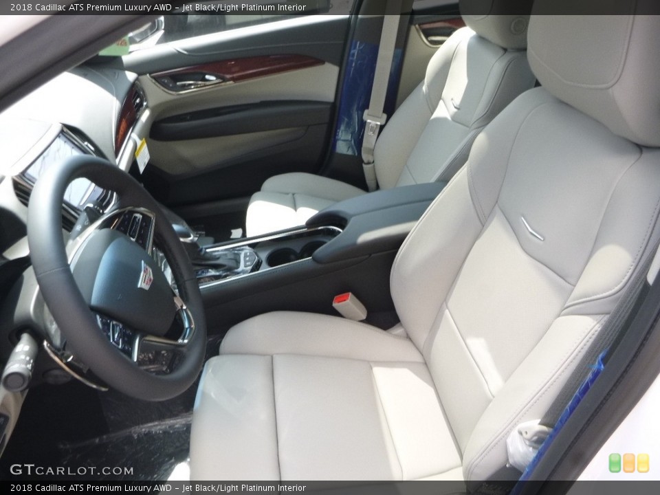 Jet Black/Light Platinum 2018 Cadillac ATS Interiors