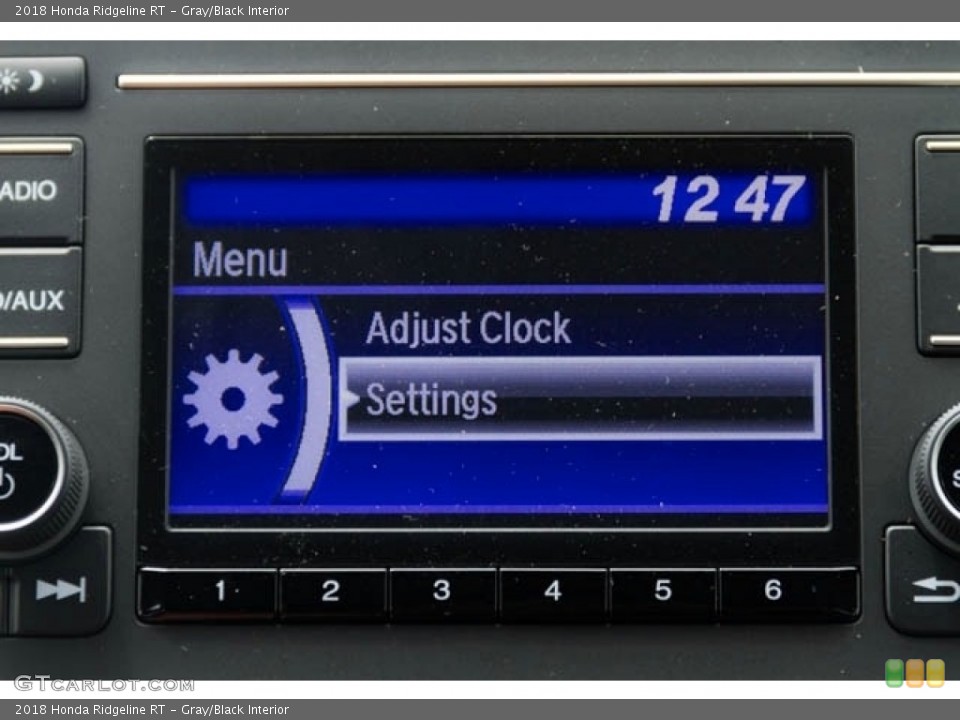 Gray/Black Interior Controls for the 2018 Honda Ridgeline RT #122458997
