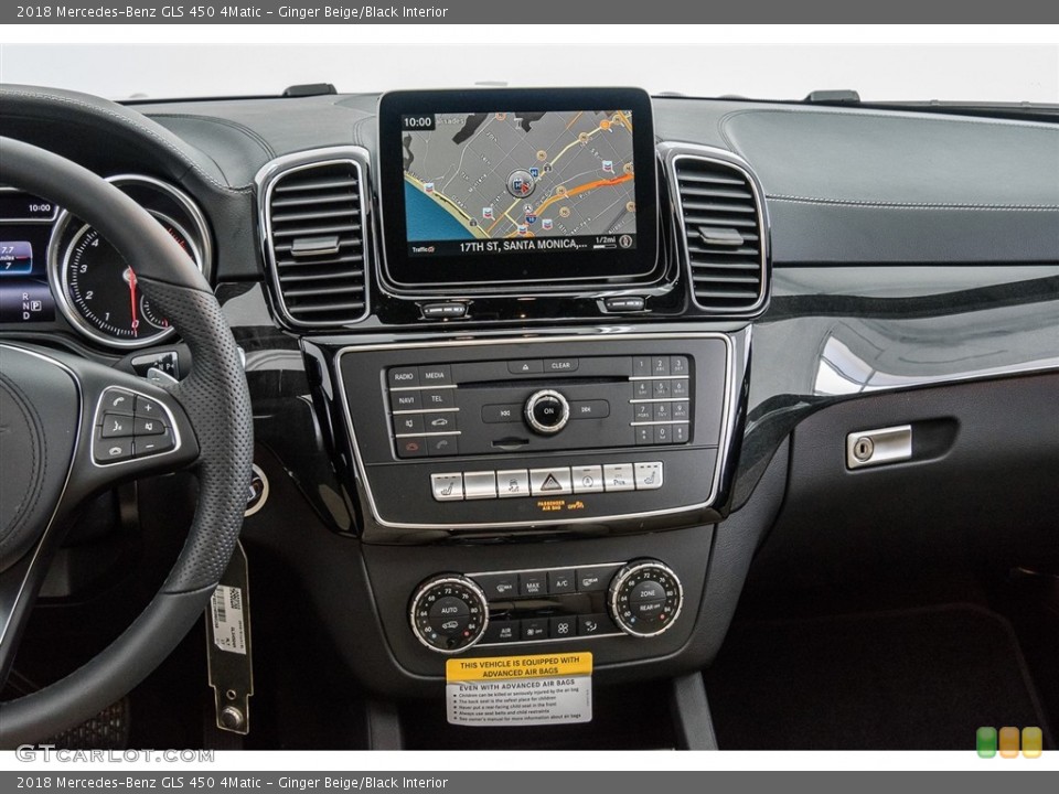 Ginger Beige/Black Interior Controls for the 2018 Mercedes-Benz GLS 450 4Matic #122463311