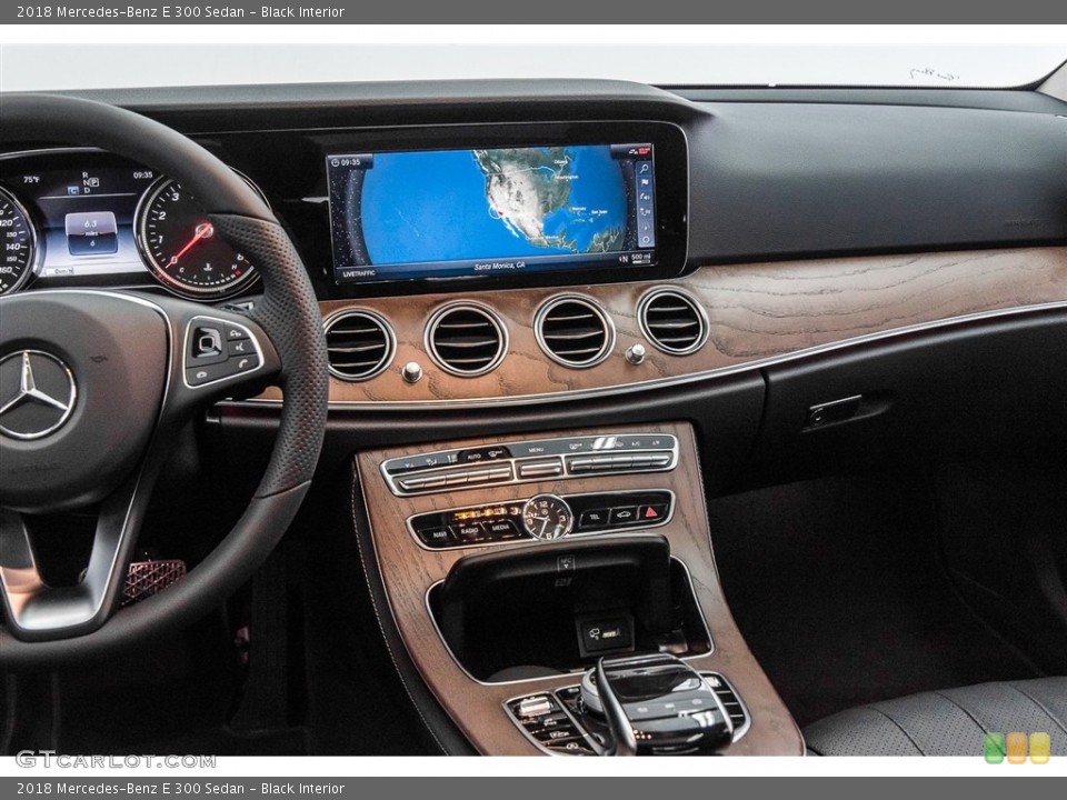 Black Interior Dashboard for the 2018 Mercedes-Benz E 300 Sedan #122463842