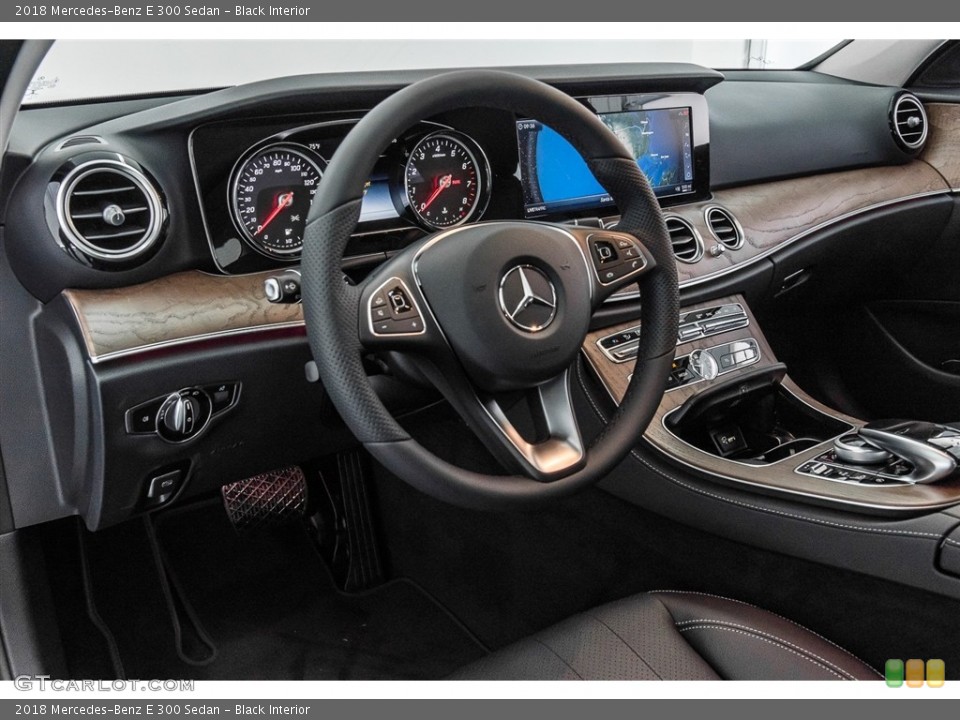 Black Interior Dashboard for the 2018 Mercedes-Benz E 300 Sedan #122463863