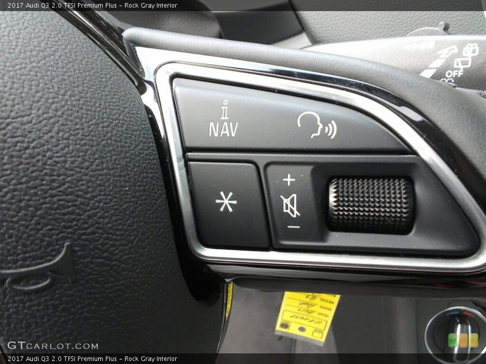Rock Gray Interior Controls for the 2017 Audi Q3 2.0 TFSI Premium Plus #122471290