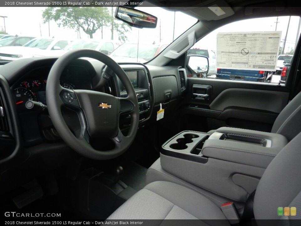 Dark Ash/Jet Black Interior Photo for the 2018 Chevrolet Silverado 1500 LS Regular Cab #122472904