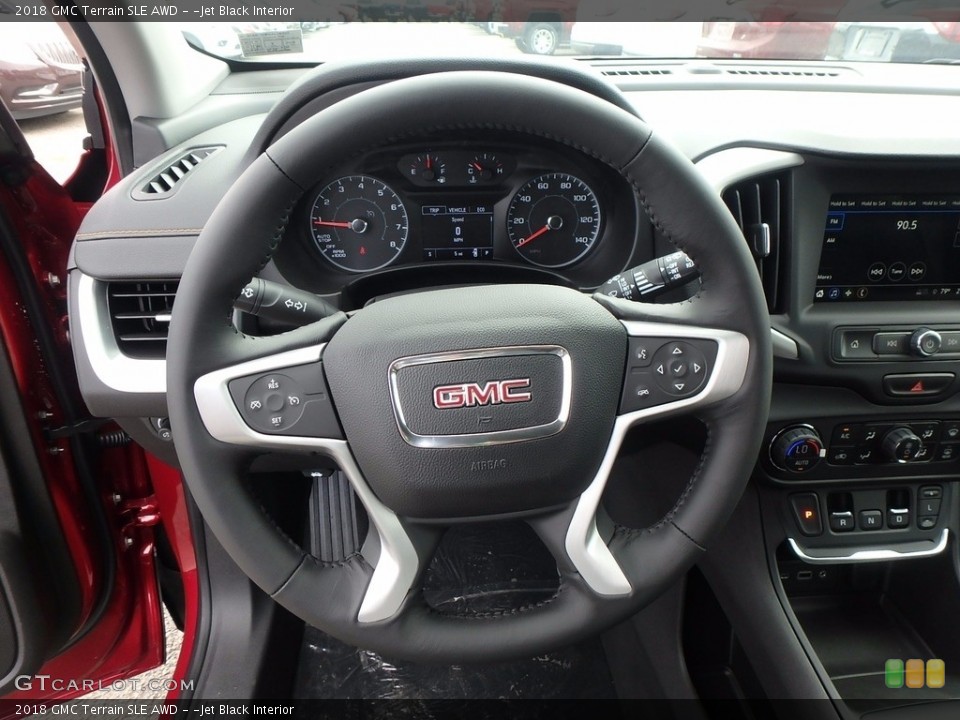 ­Jet Black Interior Steering Wheel for the 2018 GMC Terrain SLE AWD #122480543